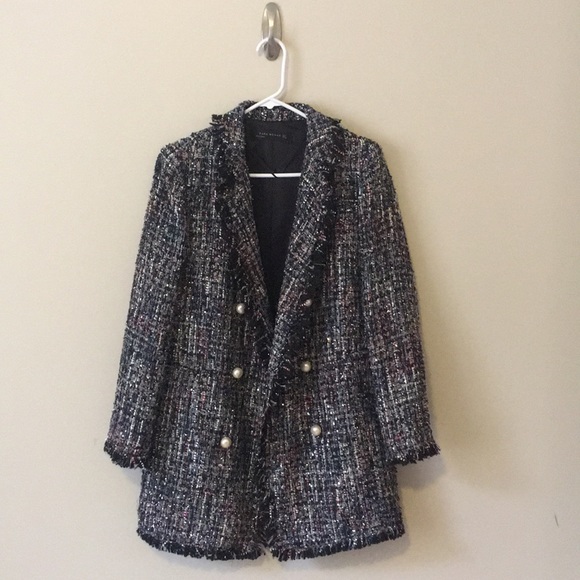boucle jacket zara
